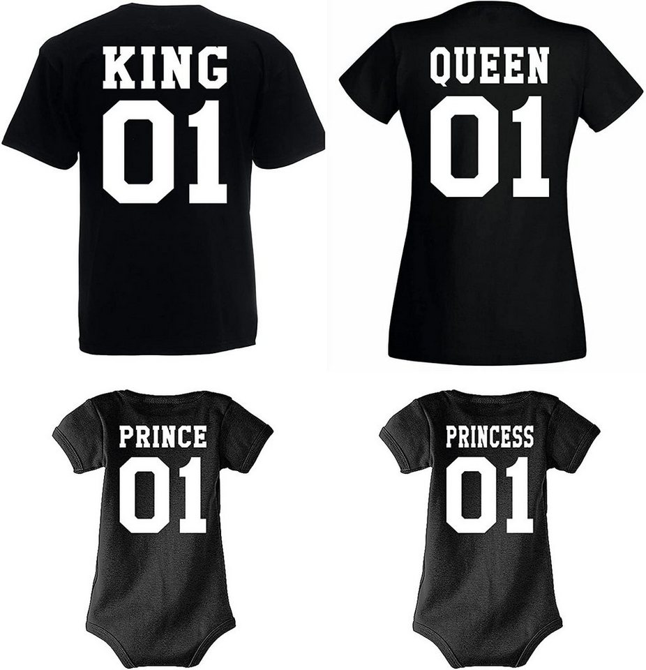 Youth Designz Strampler King Queen Prince Princess Herren Damen Baby T-Shirt Strampler Body Set (1-tlg) in tollem Design von Youth Designz