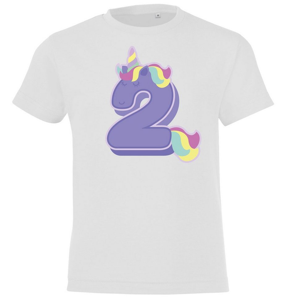 Youth Designz T-Shirt 2 Jahre Geburtstag T-Shirt für Mädchen mit süßem Frontprint von Youth Designz