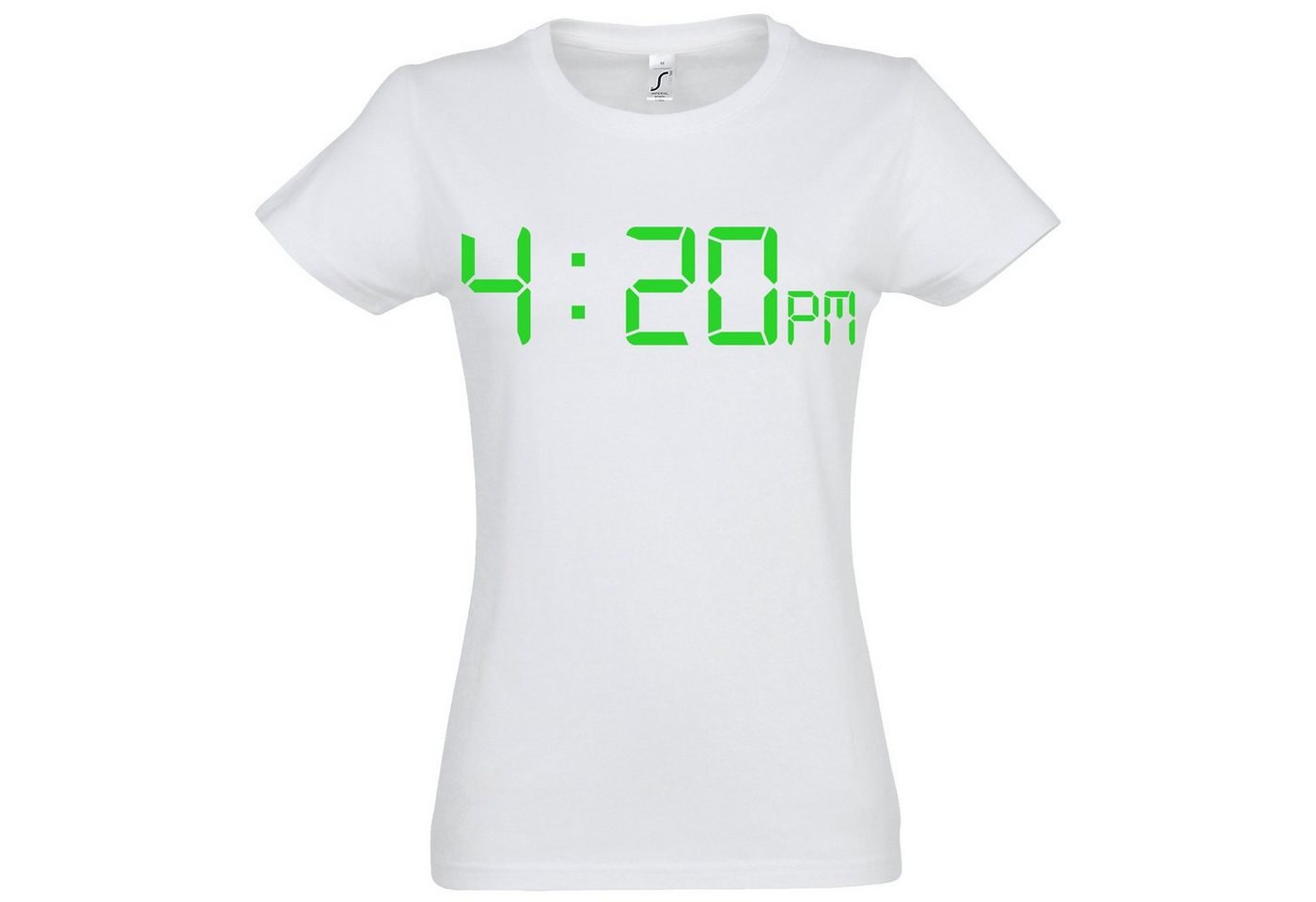 Youth Designz T-Shirt 4:20 Weed Damen T-Shirt mit lustigem Frontprint von Youth Designz