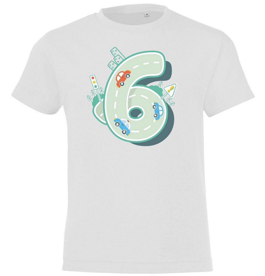 Youth Designz T-Shirt 6 Jahre Alt Geburtstag T-Shirt für Jungen mit trendigem Frontprint von Youth Designz