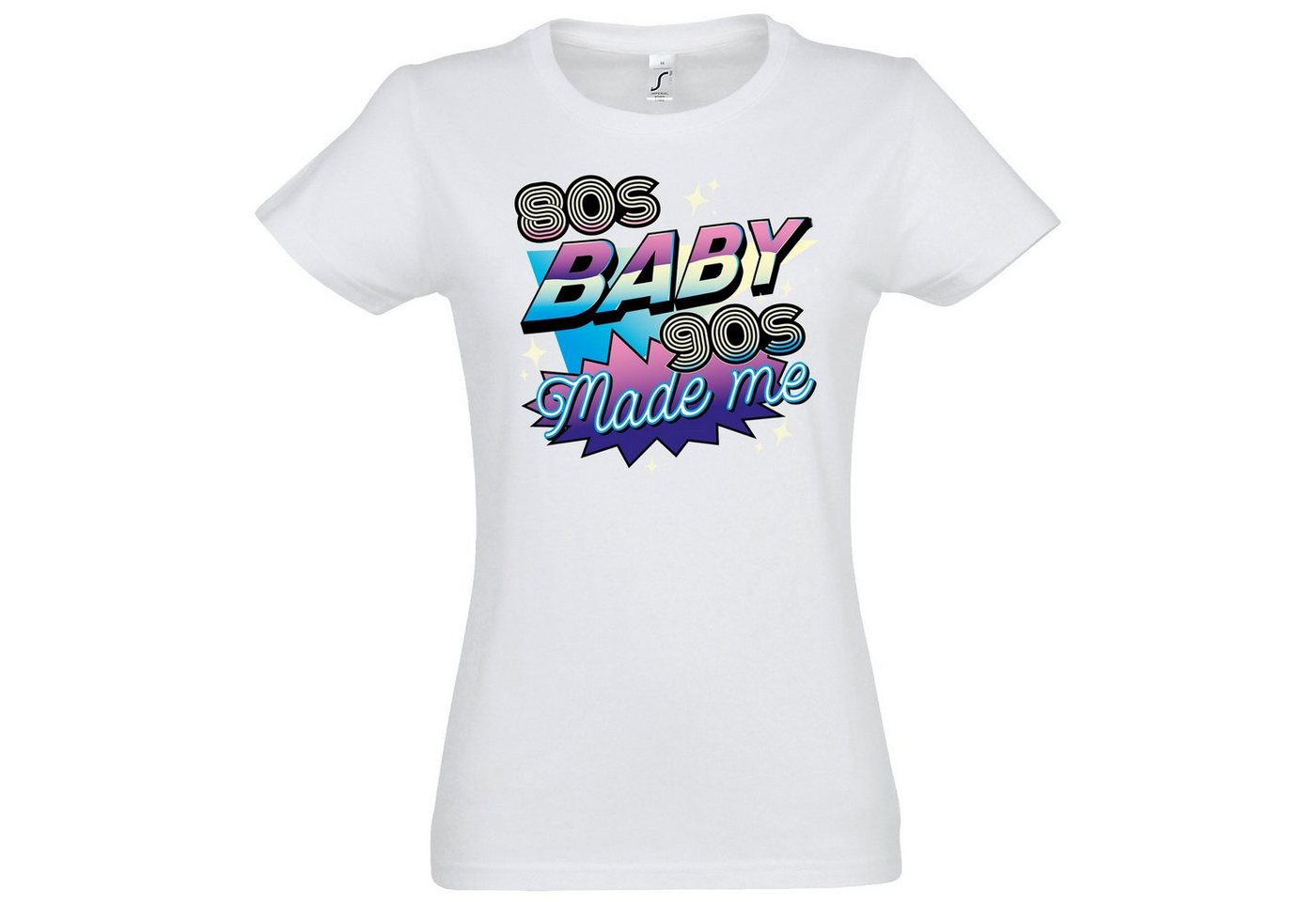 Youth Designz T-Shirt 80'S BABY 90'S Made me Damen Shirt mit Trendigem Retro Look von Youth Designz