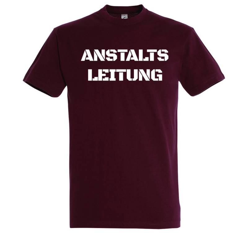 Youth Designz T-Shirt ANSTALTSLEITUNG Herren T-Shirt mit lustigem Frontprint von Youth Designz