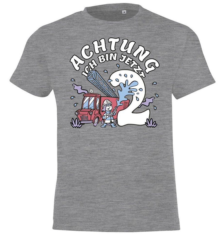 Youth Designz T-Shirt Achtung ich bin jetzt 2 Kinder Shirt imGeburtstag Look von Youth Designz