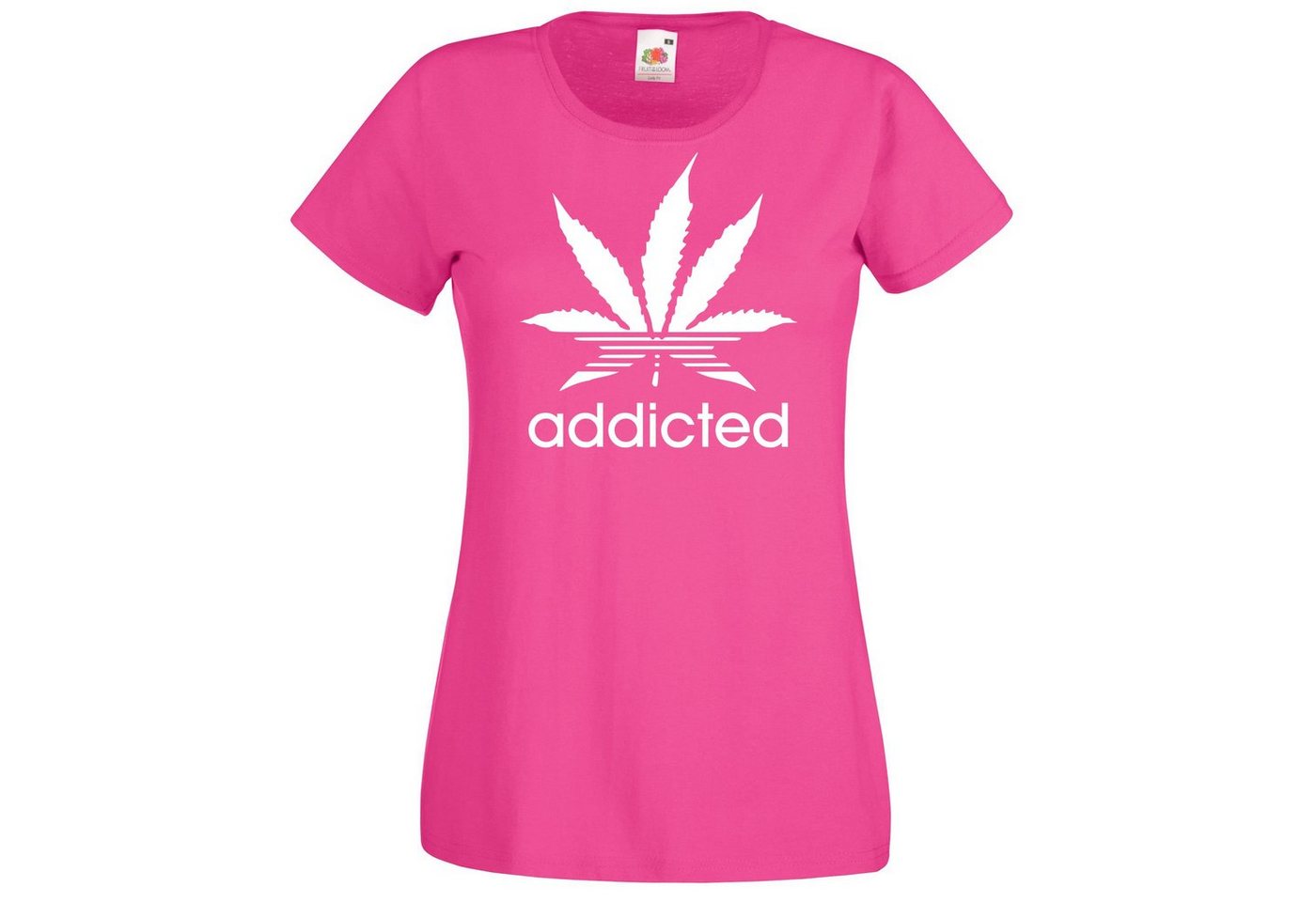 Youth Designz T-Shirt Addicted Damen T-Shirt mit Trendigem Frontprint Youth Designz T-Shirt Addicted Damen T-Shirt mit Trendigem Frontprint von Youth Designz