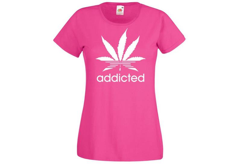 Youth Designz T-Shirt Addicted Damen T-Shirt mit Trendigem Frontprint Youth Designz T-Shirt Addicted Damen T-Shirt mit Trendigem Frontprint von Youth Designz