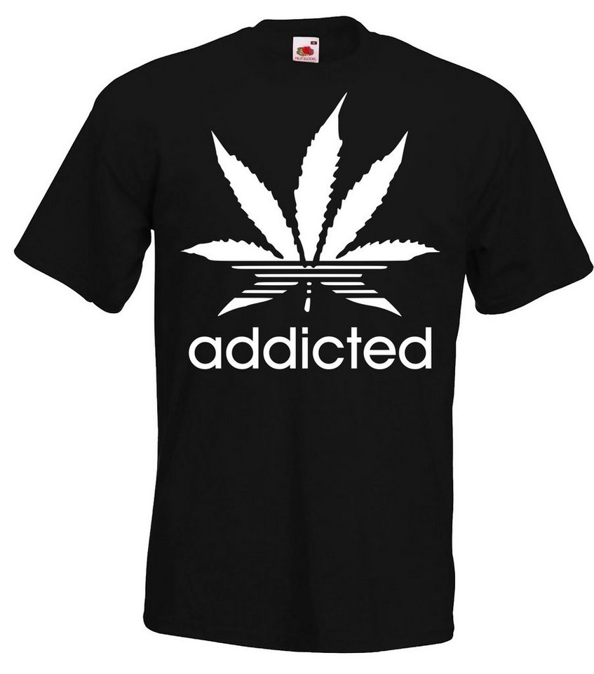 Youth Designz T-Shirt Addicted Herren T-Shirt mit trendigem Motiv von Youth Designz