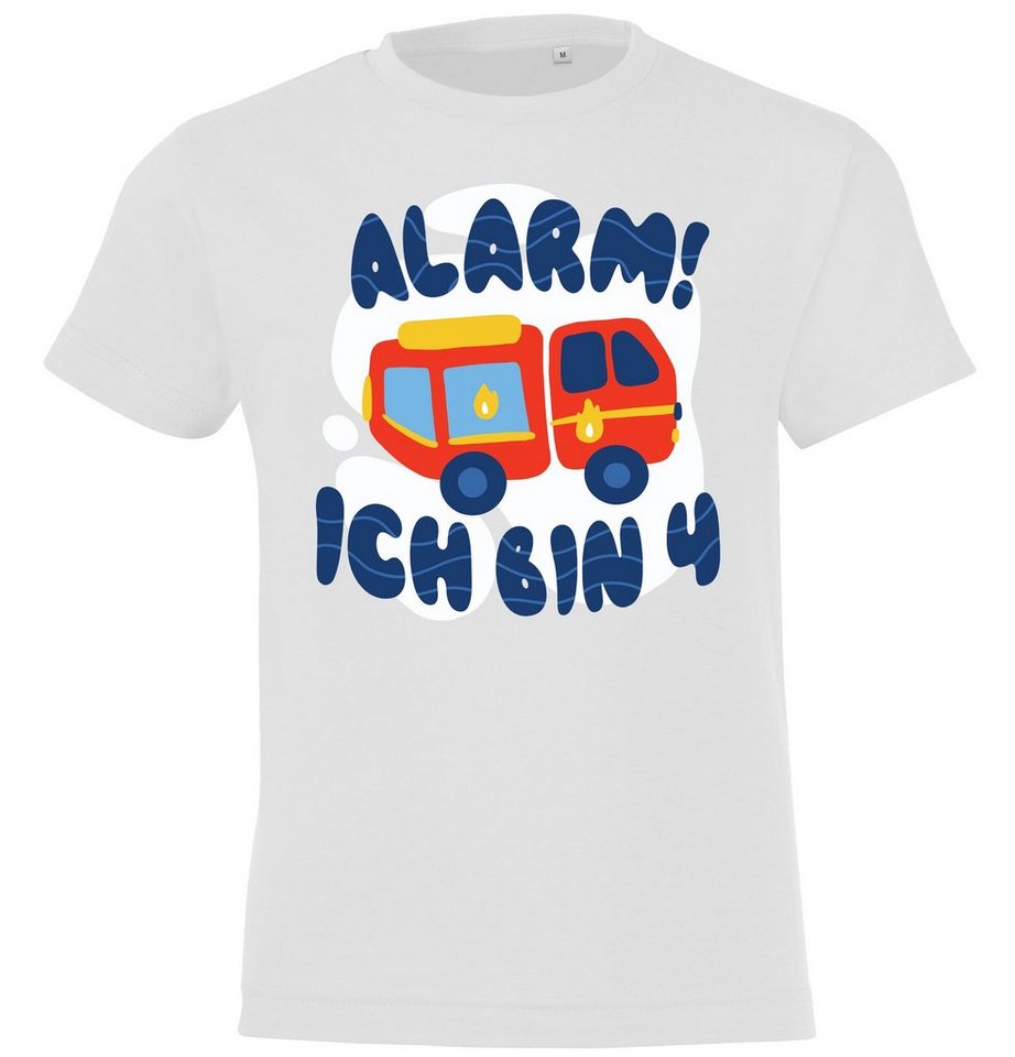 Youth Designz T-Shirt Alarm ich bin 4 Kinder Shirt mit lustigem Frontprint von Youth Designz