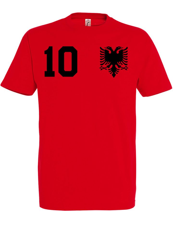 Youth Designz T-Shirt Albanien Herren T-Shirt Trikot mit trendigem Motiv von Youth Designz
