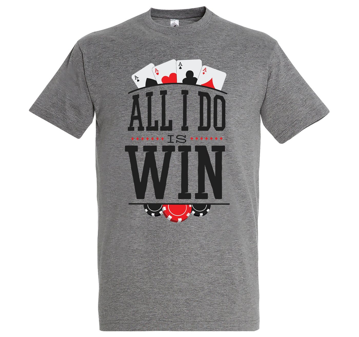 Youth Designz T-Shirt All I Do Is Win Herren T-Shirt mit lustogem Frontprint von Youth Designz