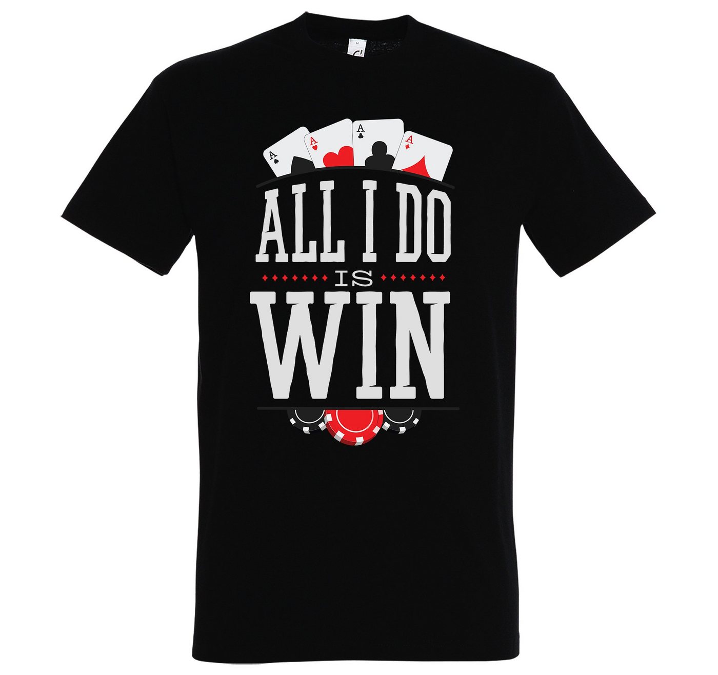 Youth Designz T-Shirt All I Do Is Win Herren T-Shirt mit lustogem Frontprint von Youth Designz