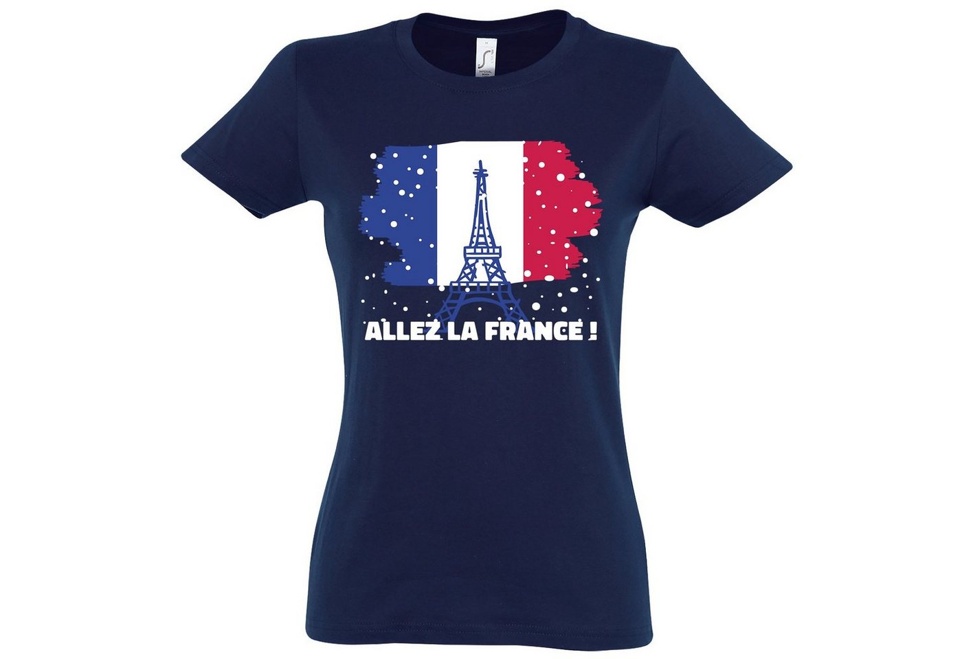 Youth Designz T-Shirt Allez la France! Damen Shirt mit trendigen Frontprint von Youth Designz