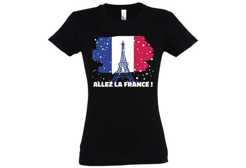 Youth Designz T-Shirt Allez la France! Damen Shirt mit trendigen Frontprint von Youth Designz
