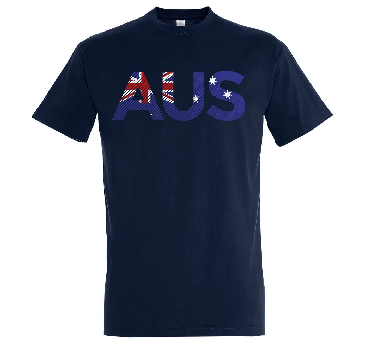 Youth Designz T-Shirt Australien Herren T-Shirt im Fußball Look mit Trendigem Frontdruck von Youth Designz