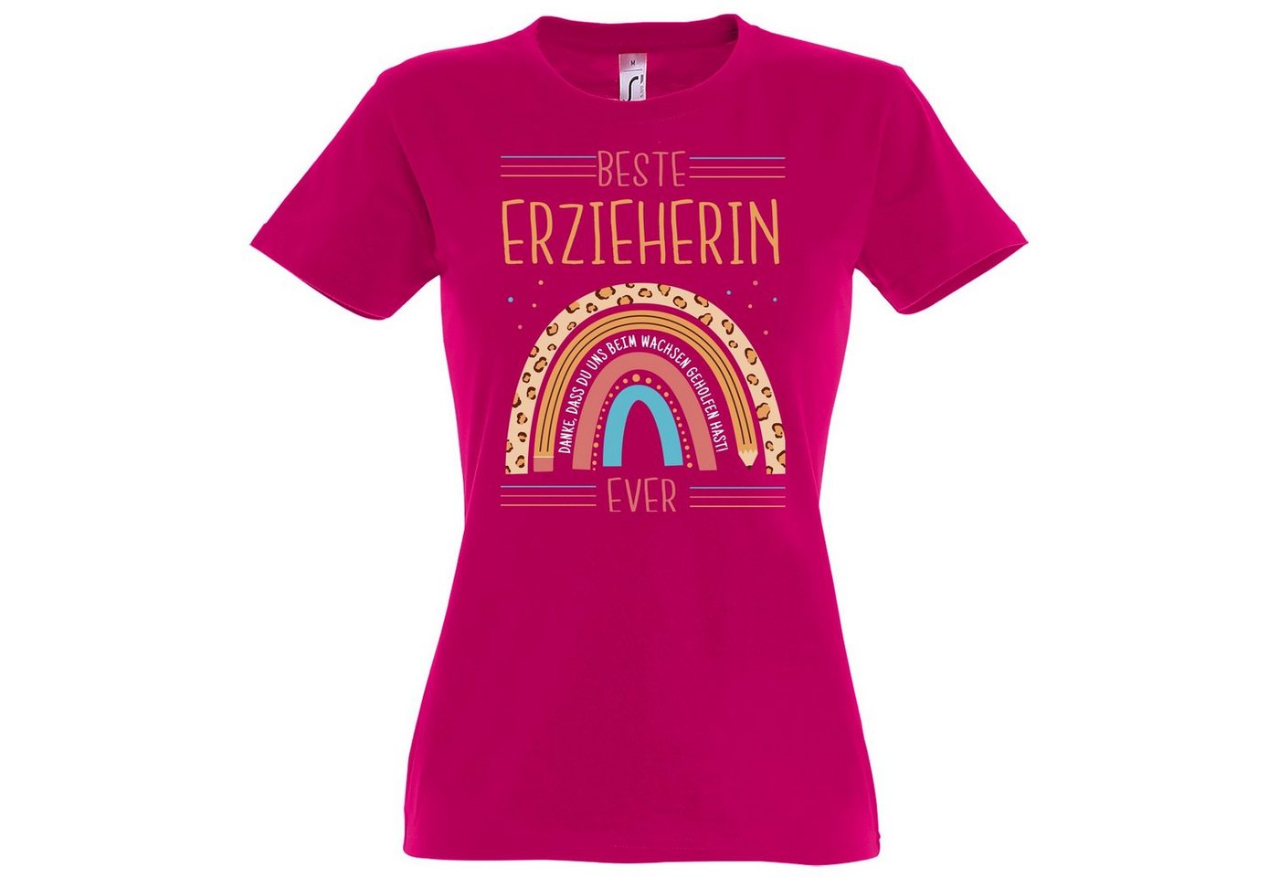 Youth Designz T-Shirt BESTE ERZIEHERIN EVER Damen Shirt Mit modischem Print von Youth Designz