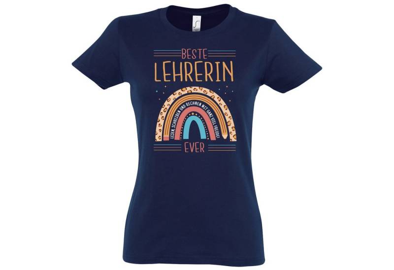 Youth Designz T-Shirt BESTE LEHRERIN EVER Damen Shirt Mit modischem Print von Youth Designz
