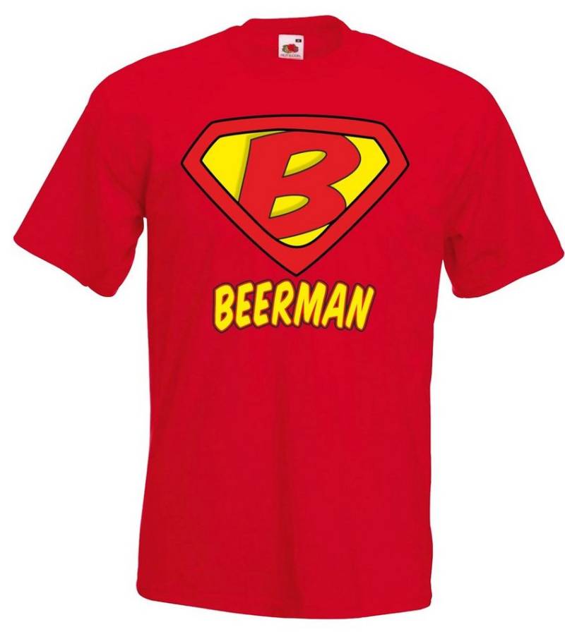 Youth Designz T-Shirt Beerman Herren Shirt mit witzigem Helden Frontprint von Youth Designz