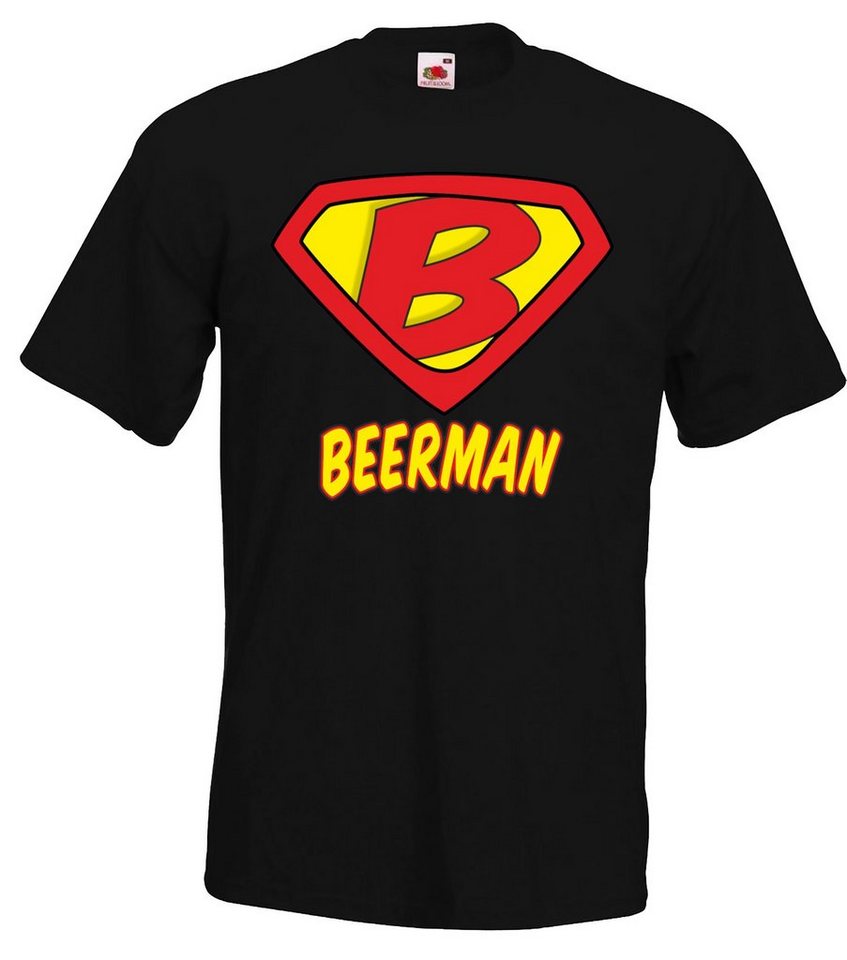 Youth Designz T-Shirt Beerman Herren Shirt mit witzigem Helden Frontprint von Youth Designz