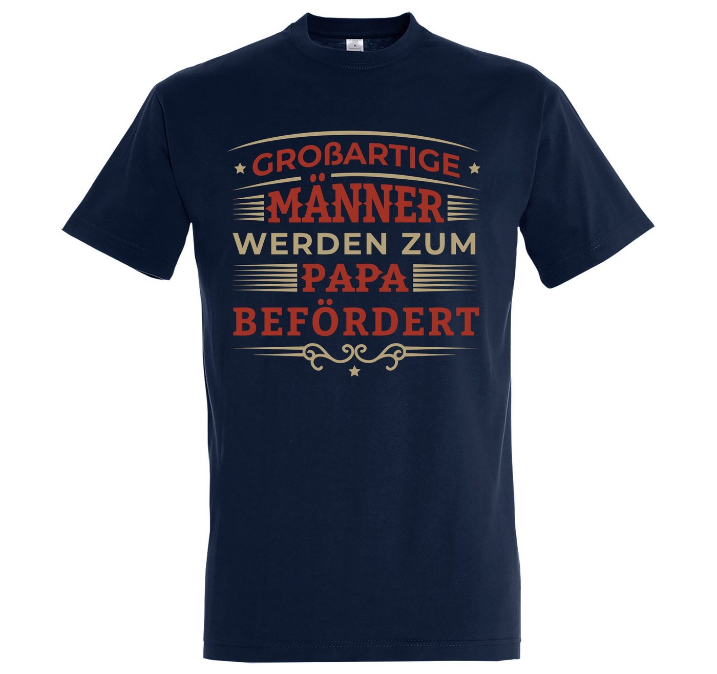 Youth Designz T-Shirt Beförderung zum Papa Herren Shirt mit trendigem Frontprint von Youth Designz