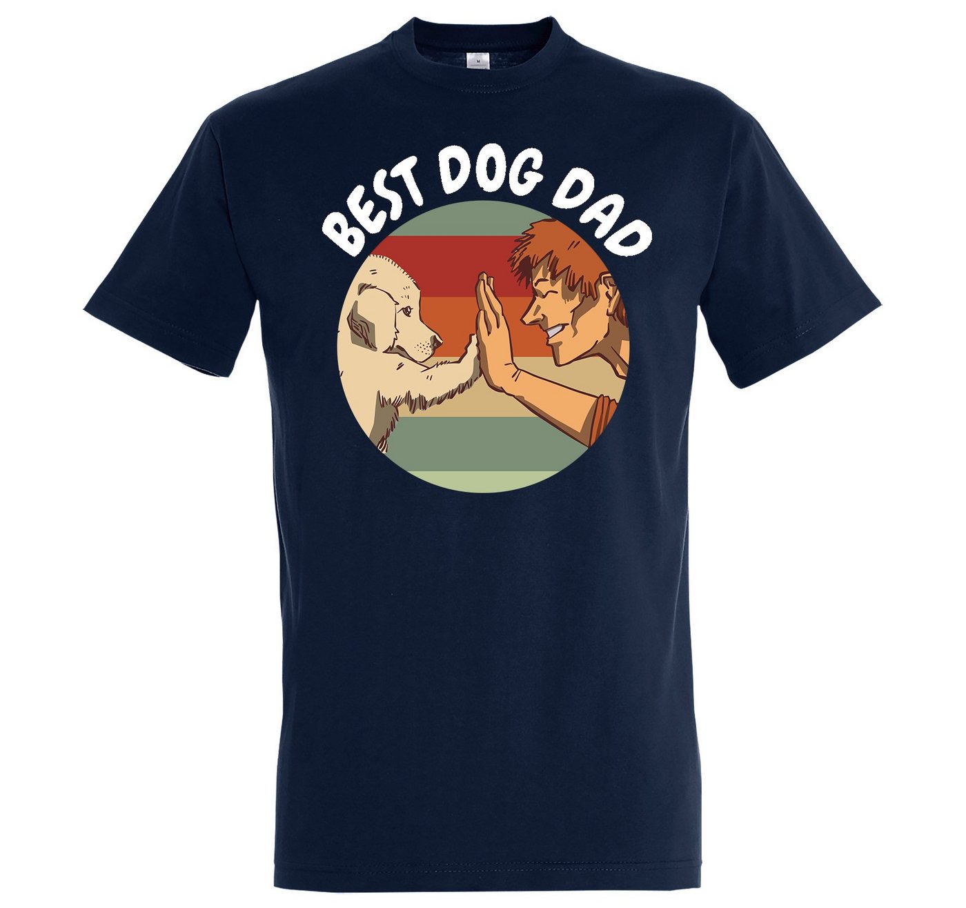 Youth Designz T-Shirt Best Dog Dad Herren Shirt mit lustigem Hunde Frontprint von Youth Designz