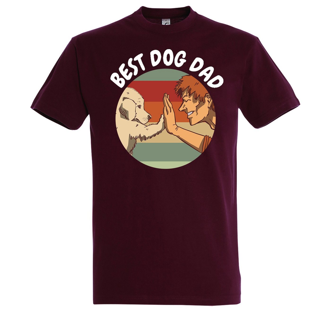 Youth Designz T-Shirt Best Dog Dad Herren Shirt mit lustigem Hunde Frontprint von Youth Designz