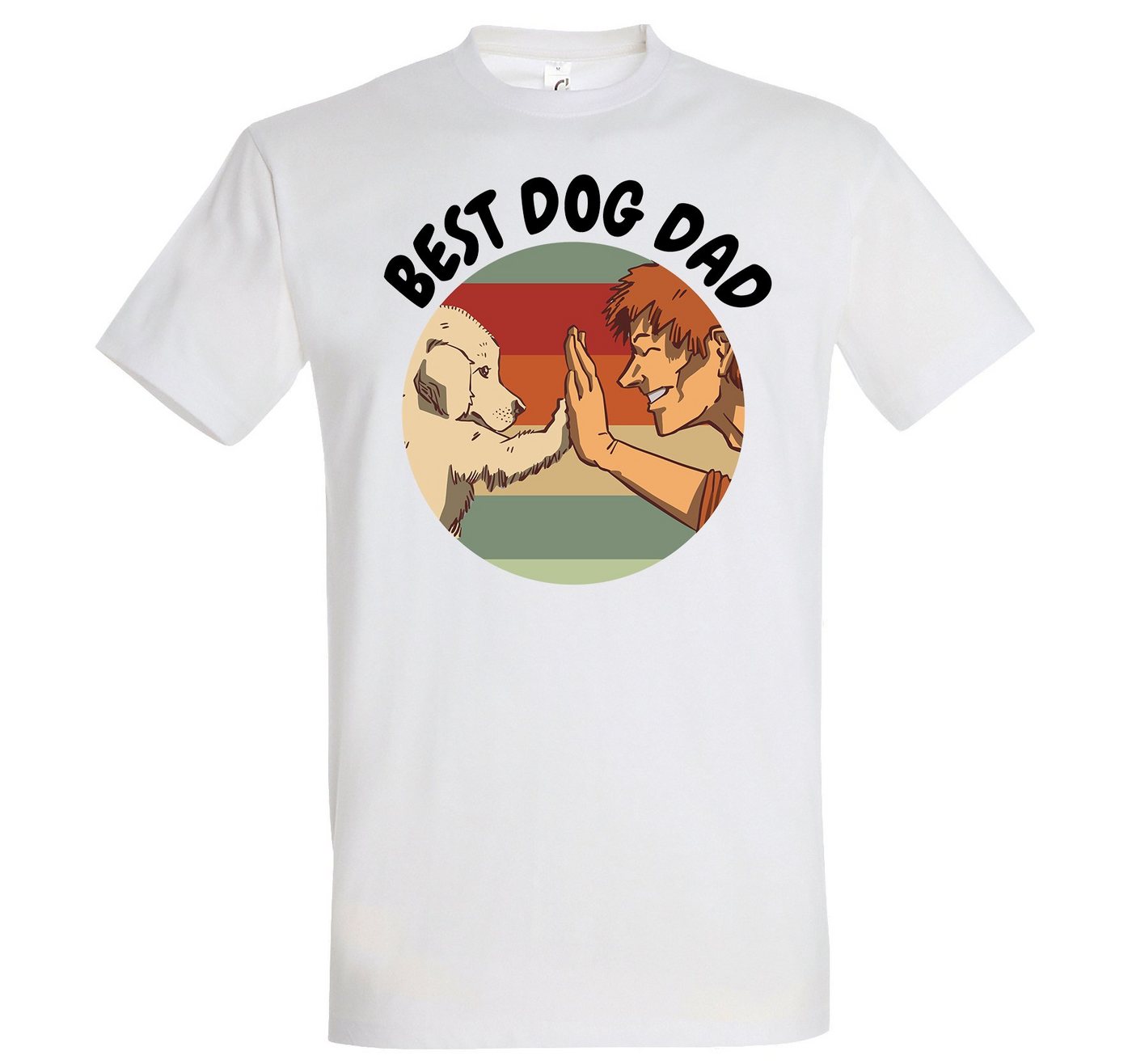 Youth Designz T-Shirt Best Dog Dad Herren Shirt mit lustigem Hunde Frontprint von Youth Designz