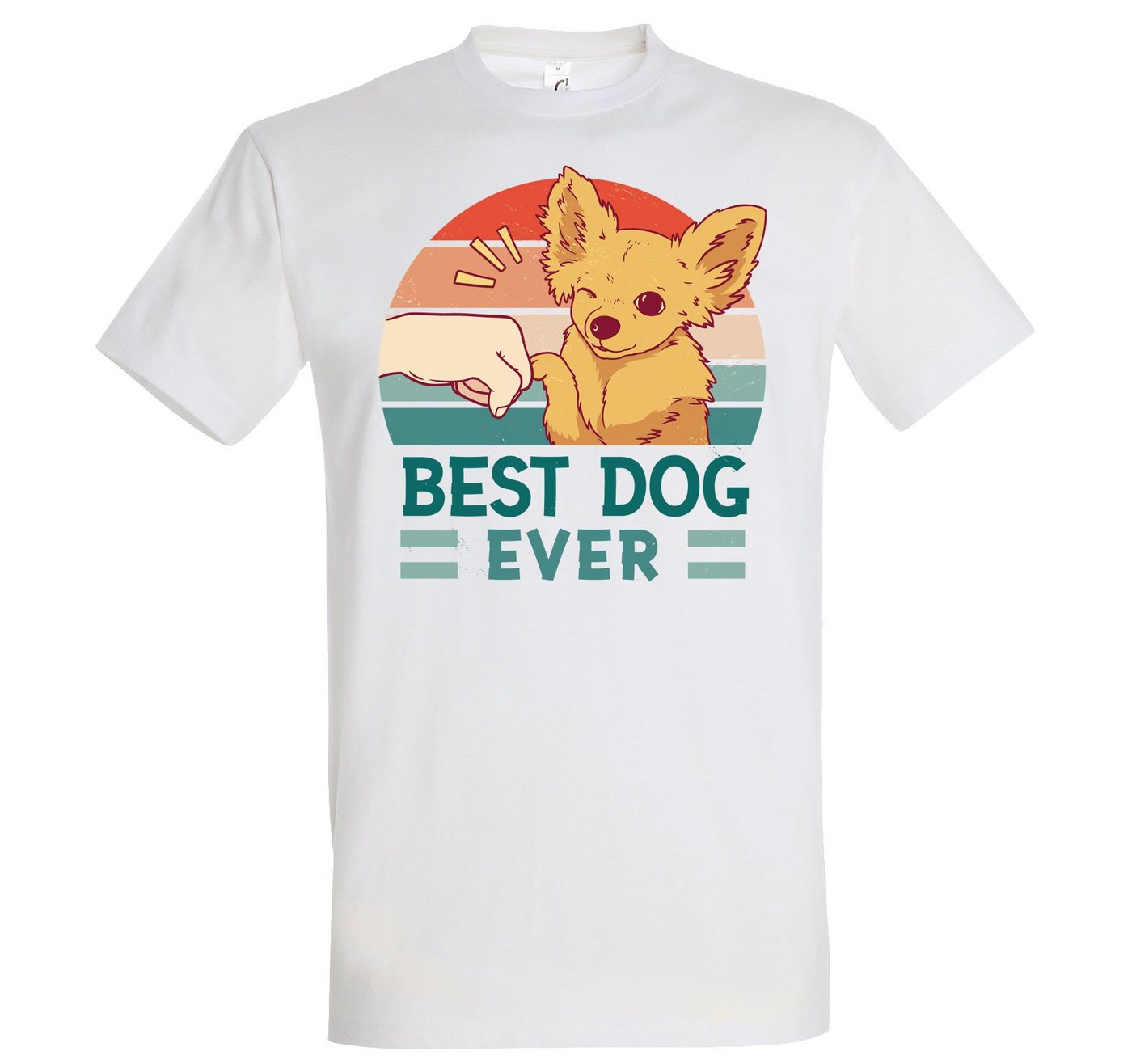 Youth Designz T-Shirt Best Dog Ever Herren T-Shirt mit Trendigem Frontdruck von Youth Designz