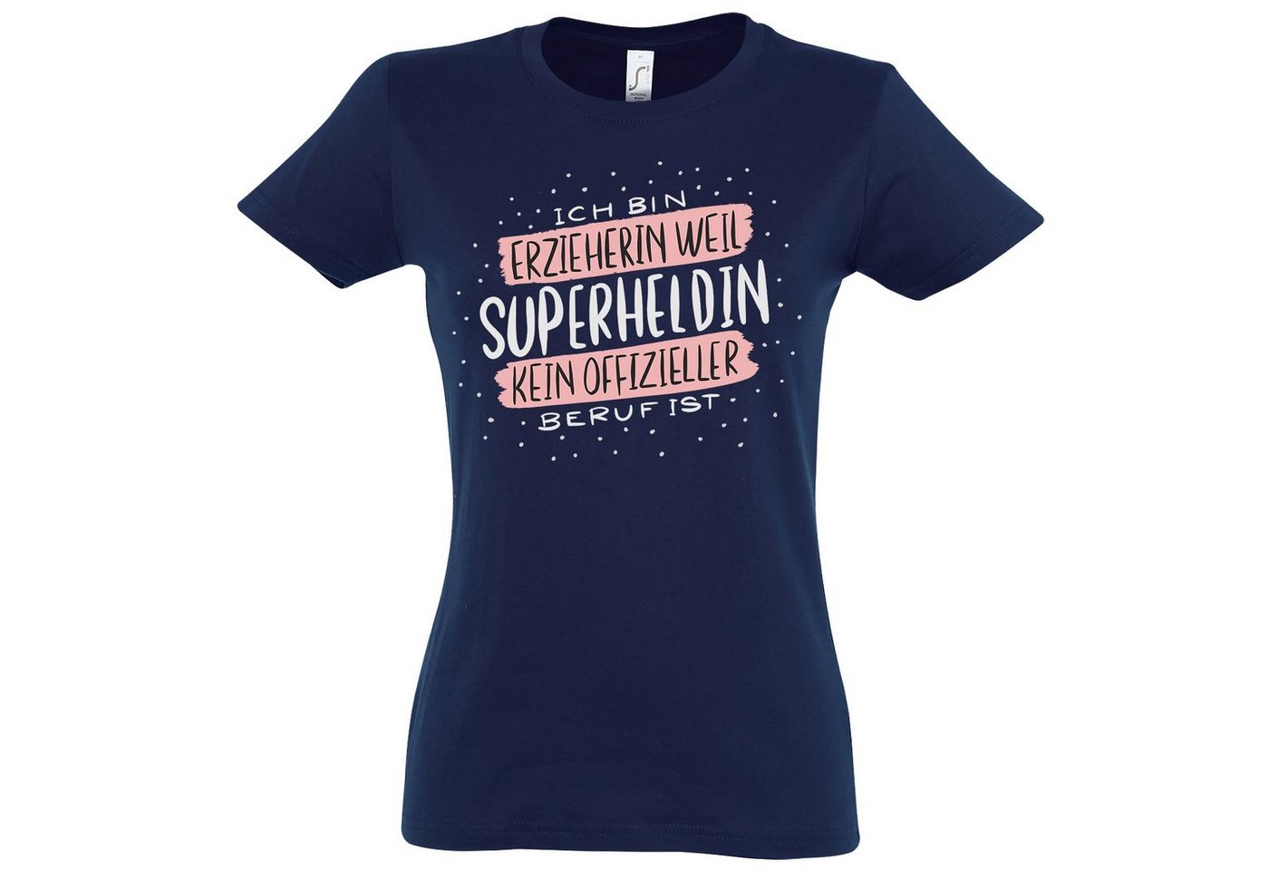 Youth Designz T-Shirt Beste Erzieherin Superheldin Damen Shirt mit trendigem Spruch Print von Youth Designz