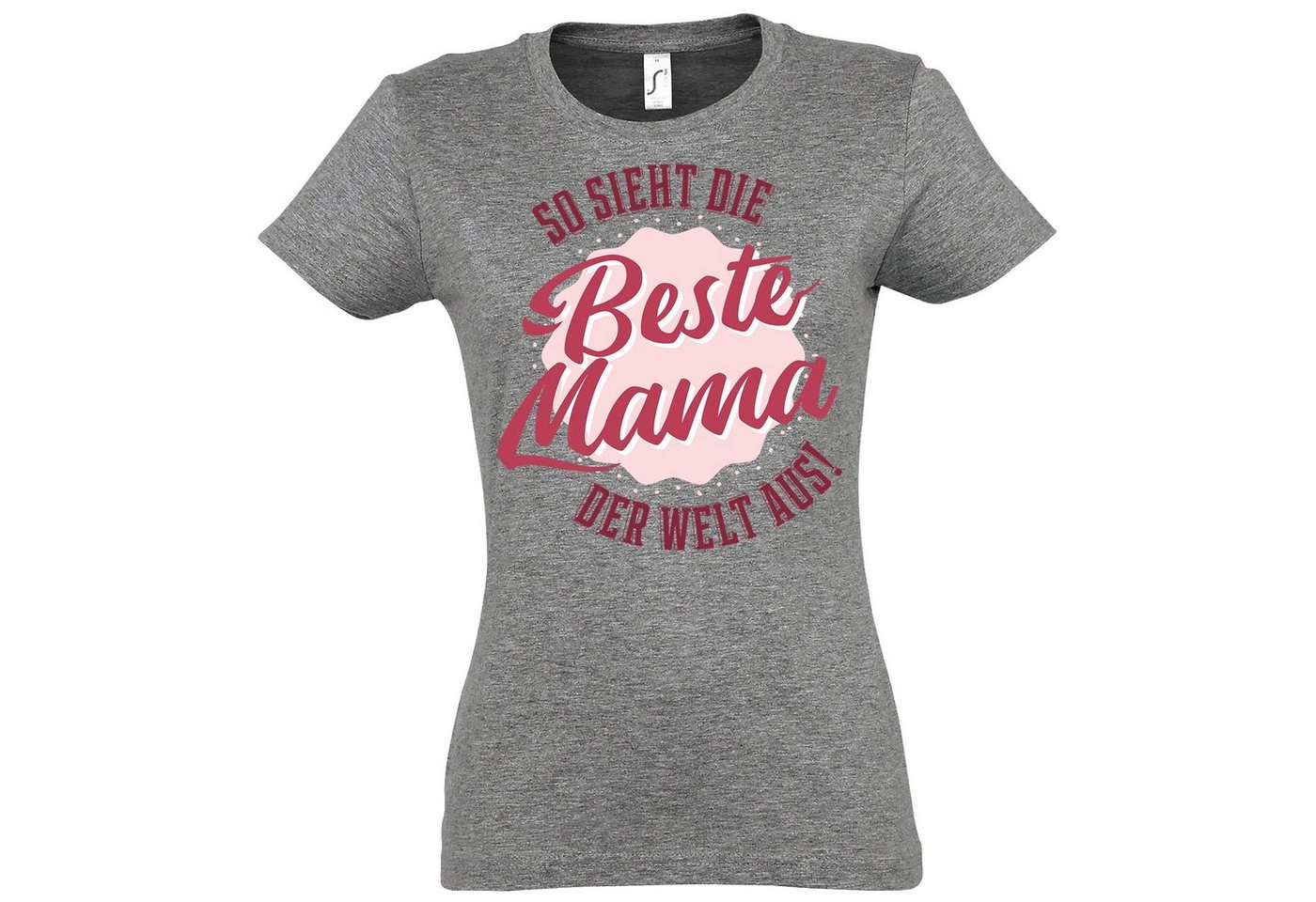 Youth Designz T-Shirt Beste Mama Der Welt Damen Shirt mit trendigem Frontprint von Youth Designz