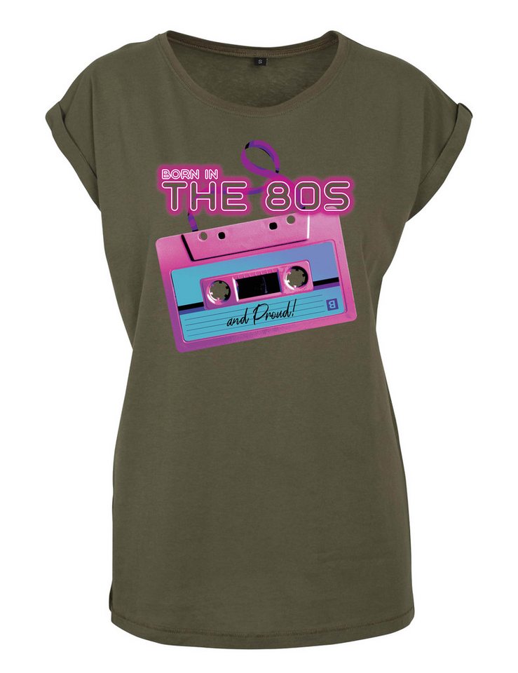 Youth Designz Print-Shirt "Born in The 80s" Damen T-Shirt Statement Geschenk Frauen Motiv mit stylischen Retro Aufdruck von Youth Designz