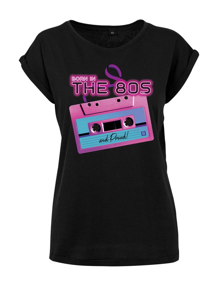 Youth Designz Print-Shirt "Born in The 80s" Damen T-Shirt Statement Geschenk Frauen Motiv mit stylischen Retro Aufdruck von Youth Designz
