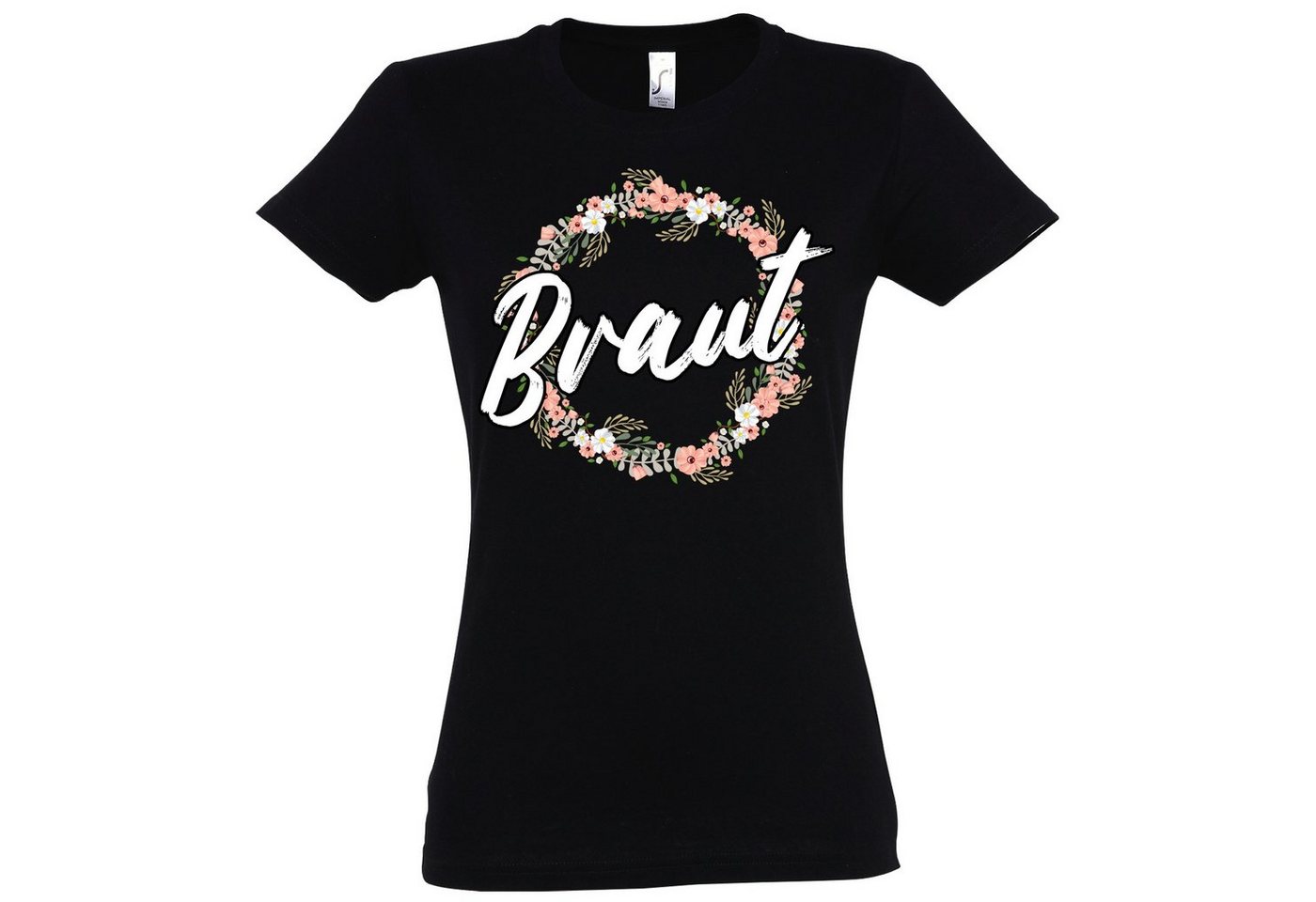 Youth Designz T-Shirt Braut Team Braut JGA Damen Shirt mit trendigem Braut Spruch Frontaufdruck von Youth Designz