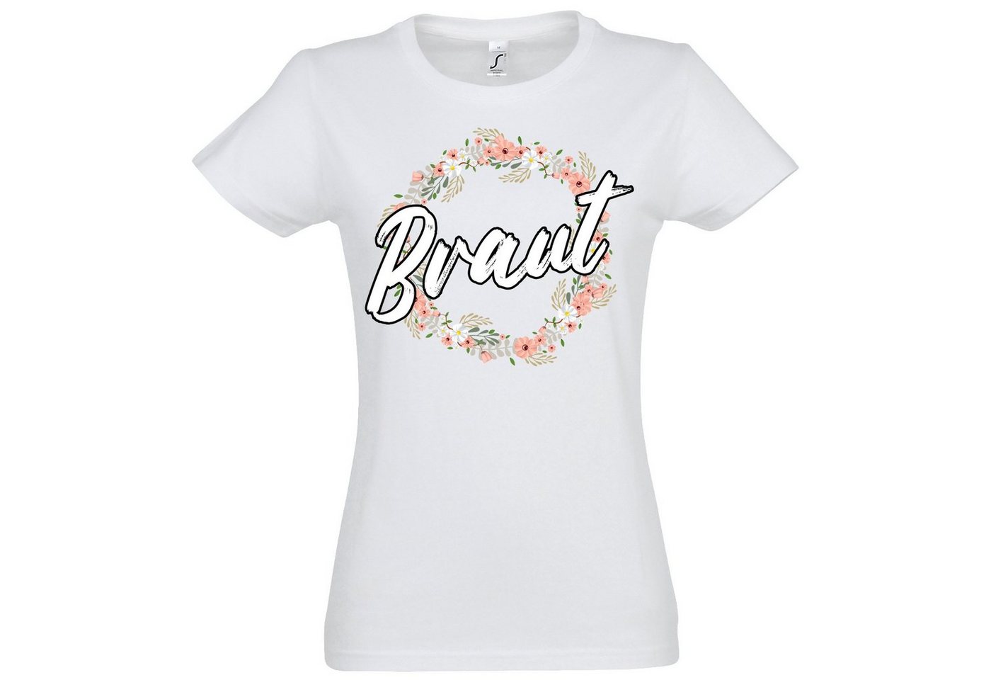 Youth Designz T-Shirt Braut Team Braut JGA Damen Shirt mit trendigem Braut Spruch Frontaufdruck von Youth Designz