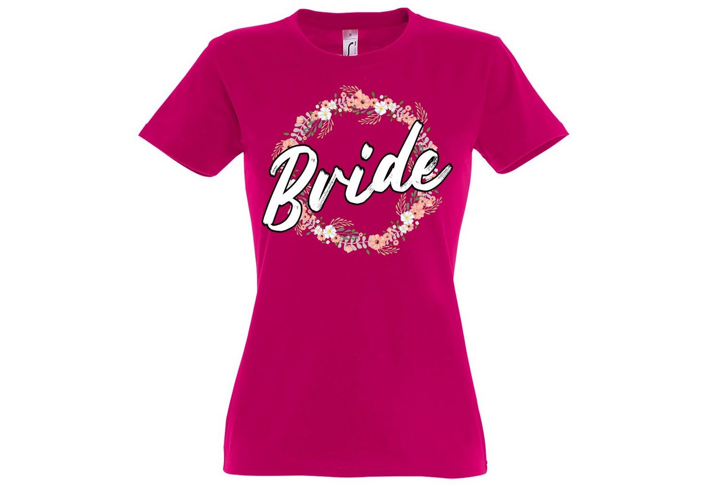 Youth Designz T-Shirt Bride Team Braut JGA Damen Shirt mit lustigem Hochzeit Spruch Print von Youth Designz