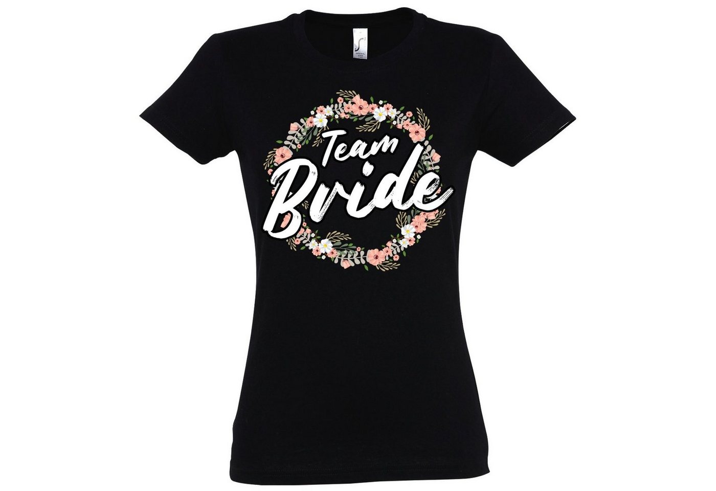 Youth Designz T-Shirt Bride Team Braut JGA Damen Shirt mit lustigem Hochzeit Spruch Print von Youth Designz