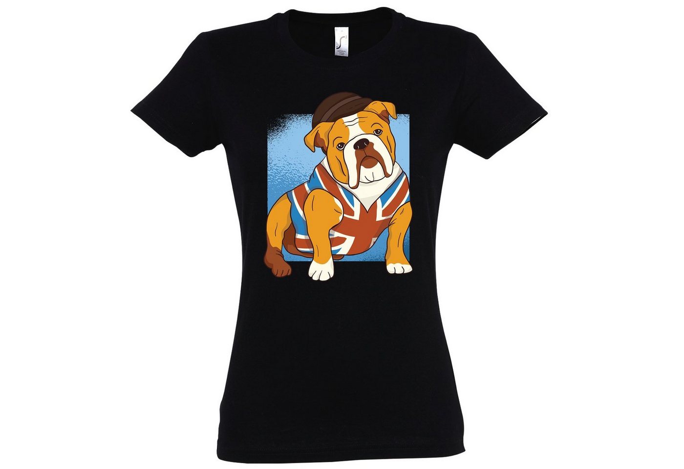 Youth Designz T-Shirt British Bulldog Damen Shirt mit trendigem Frontprint von Youth Designz