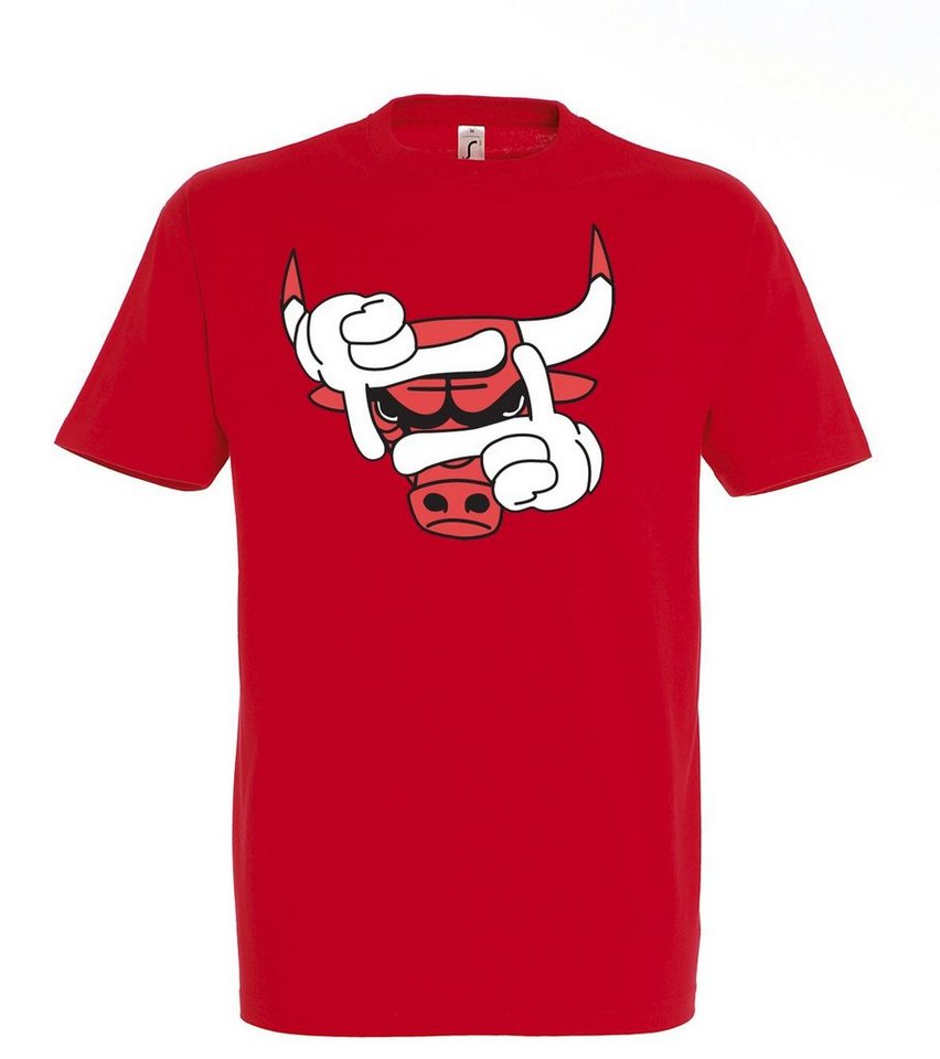 Youth Designz T-Shirt Bulls Sport Herren T-Shirt mit modischem Frontprint von Youth Designz