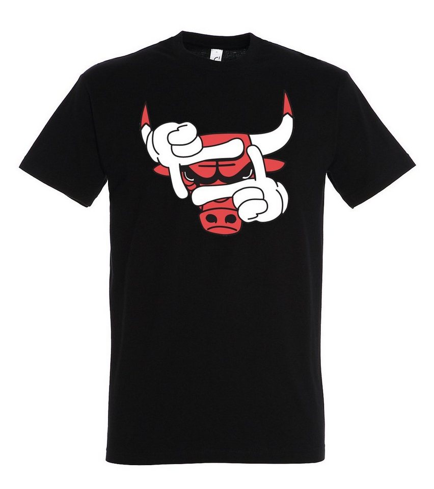 Youth Designz T-Shirt Bulls Sport Herren T-Shirt mit modischem Frontprint von Youth Designz