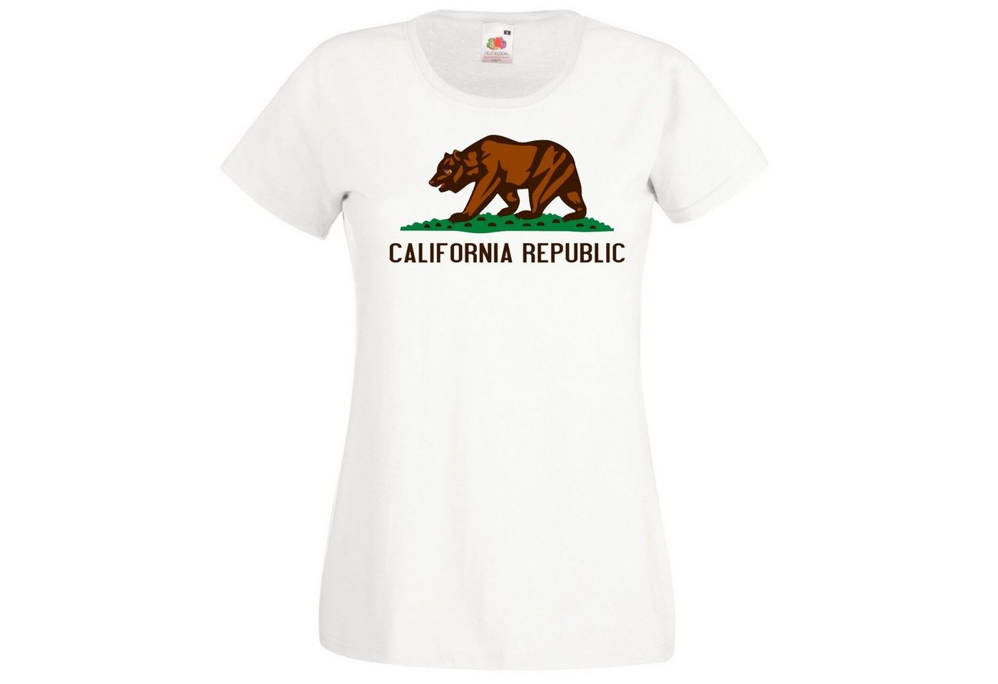 Youth Designz T-Shirt California Republic Damen Shirt mit tredigem Frontprint von Youth Designz