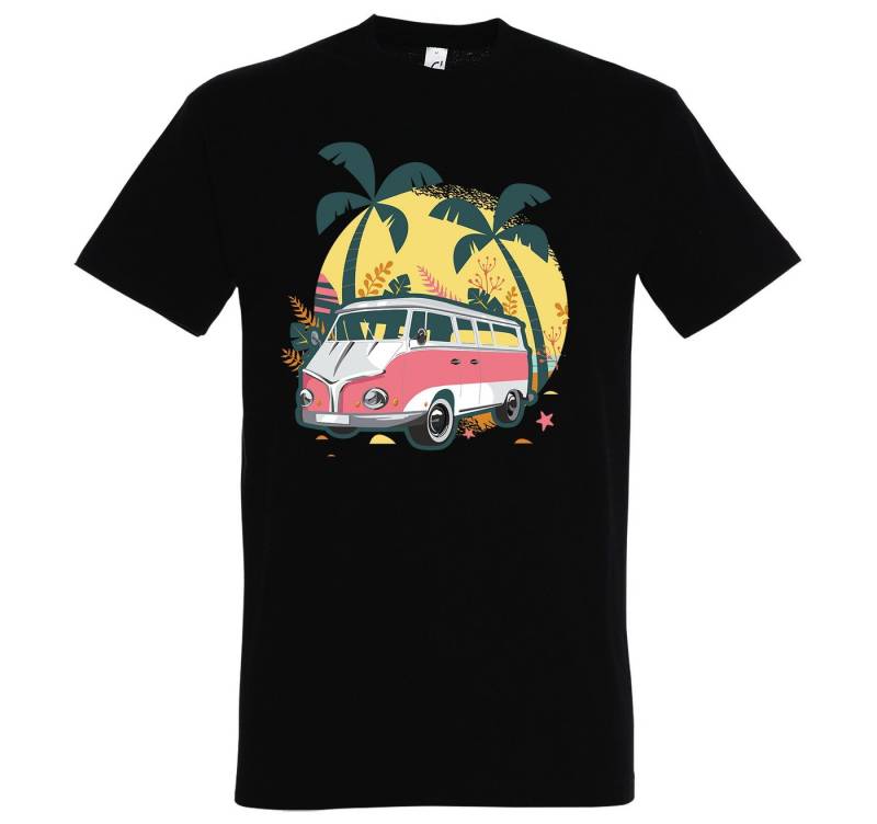 Youth Designz T-Shirt Camping Van Urlaub Herren Shirt mit modischem Frontprint von Youth Designz