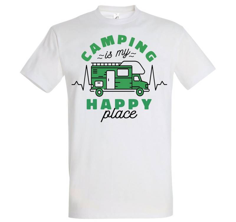 Youth Designz T-Shirt Camping is my Happy Place mit trendigem Motiv von Youth Designz