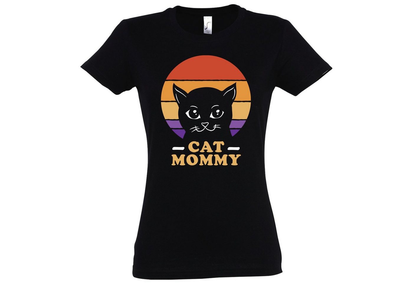 Youth Designz T-Shirt Cat Mommy Katzenmama Damen Shirt mit lustigem Katzen Frontmotiv von Youth Designz