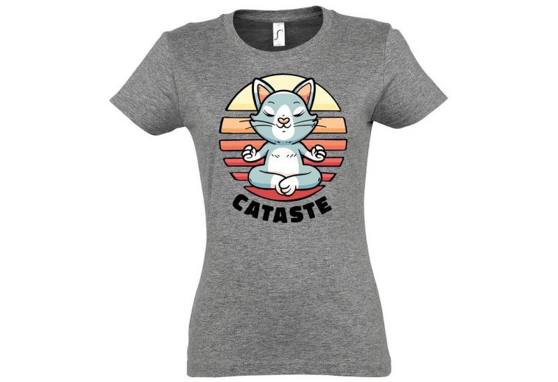 Youth Designz T-Shirt Cataste Damen T-Shirt Mit modischem Print von Youth Designz