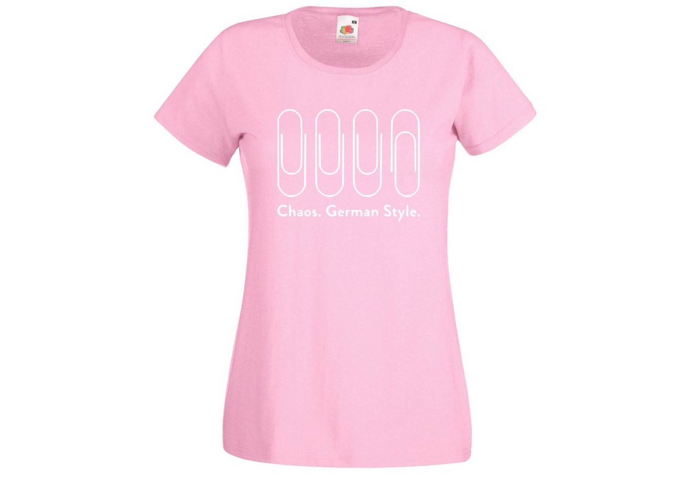 Youth Designz T-Shirt Chaos German Style Damen T-Shirt mit lustigen Frontprint von Youth Designz