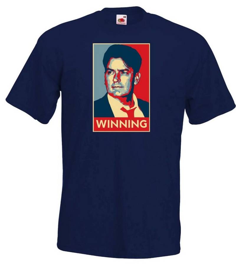 Youth Designz T-Shirt Charlie Winning Herren T-Shirt mit modischem Frontprint Youth Designz T-Shirt Charlie Winning Herren T-Shirt mit modischem Frontprint von Youth Designz