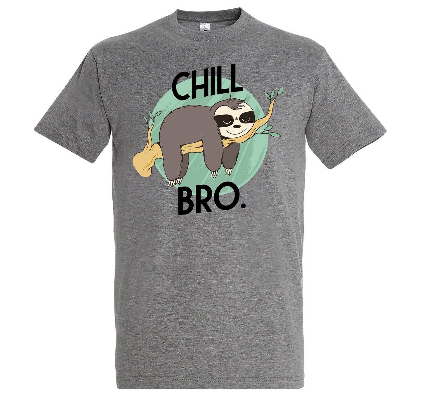 Youth Designz T-Shirt Chill Bro Herren Shirt mit trendigem Faultier Frontprint von Youth Designz