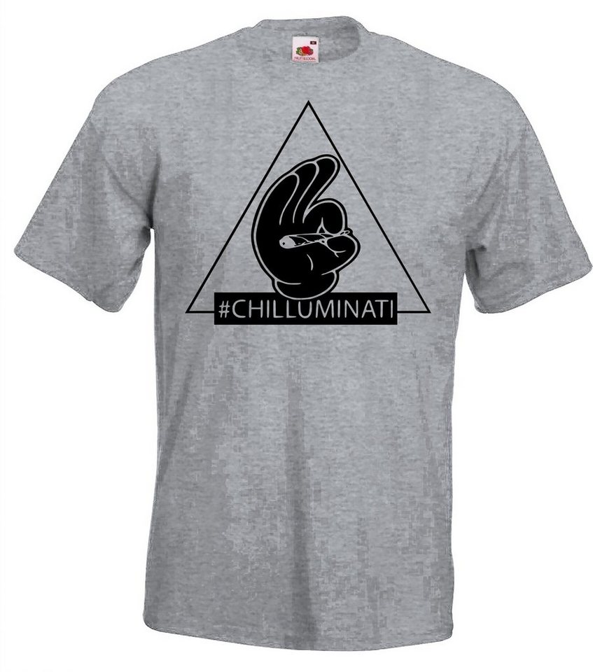 Youth Designz T-Shirt Chilluminati Herren T-Shirt mit lustigem Frontprint von Youth Designz