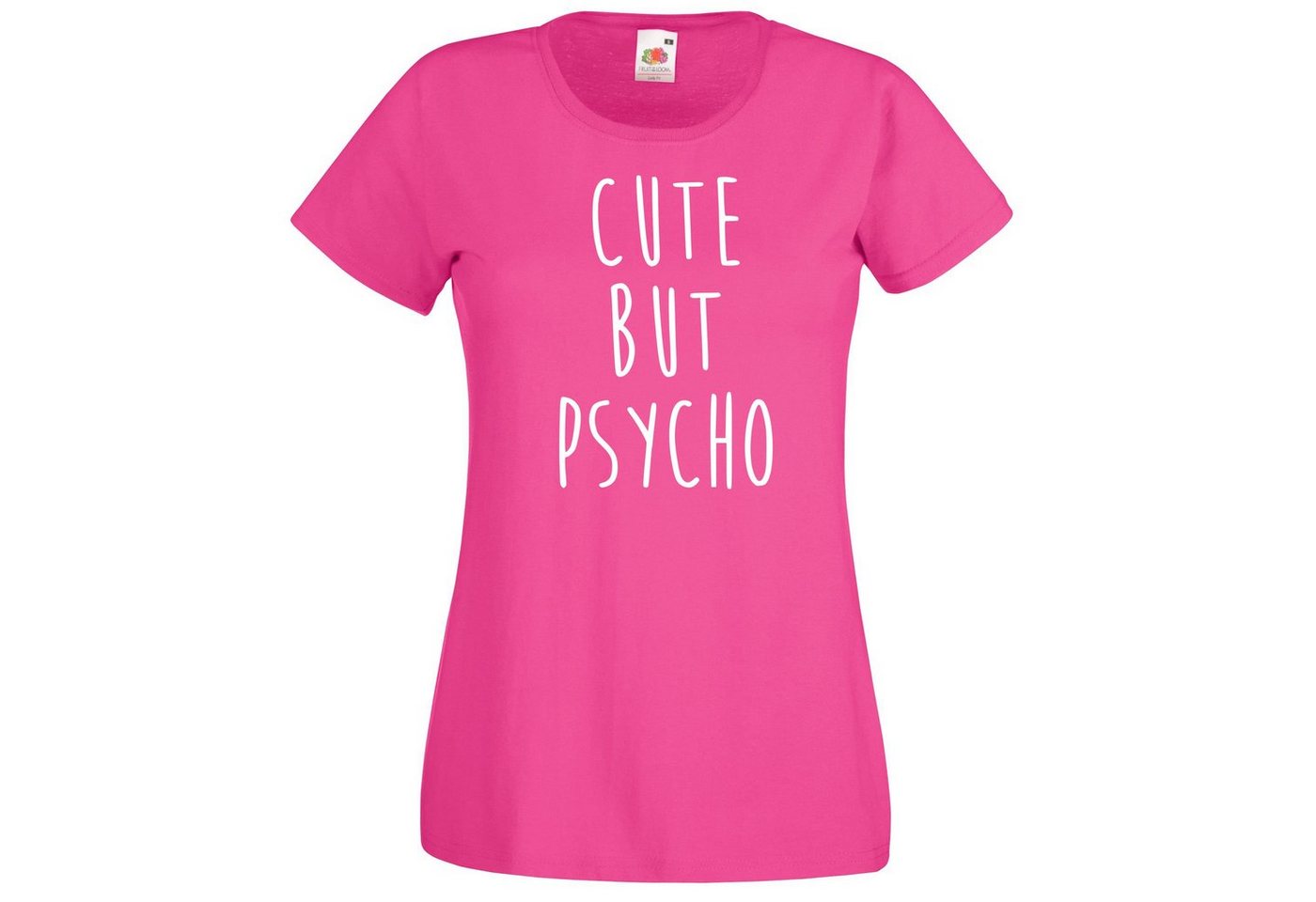 Youth Designz T-Shirt Cute but Psycho Damen T-Shirt mit lustigem Spruch von Youth Designz