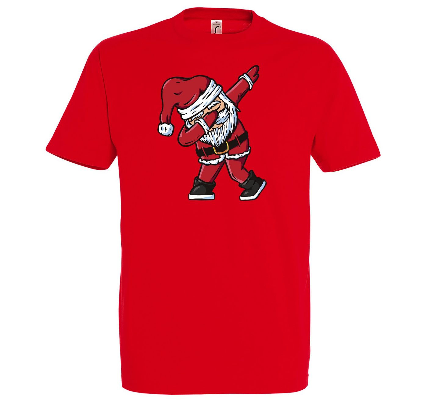 Youth Designz T-Shirt Dabbing Santa Herren Shirt mit modischem Frontprint von Youth Designz