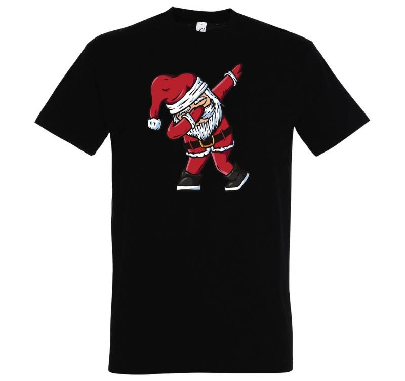 Youth Designz T-Shirt Dabbing Santa Herren Shirt mit modischem Frontprint von Youth Designz