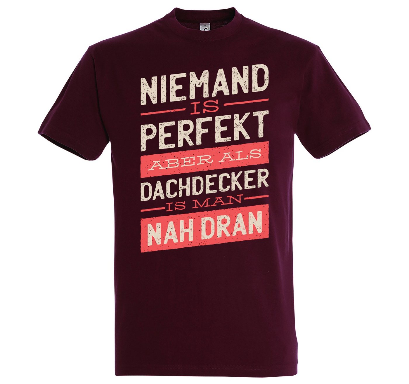 Youth Designz T-Shirt Dachdecker Herren Shirt mit lustigem Spruch Frontprint von Youth Designz